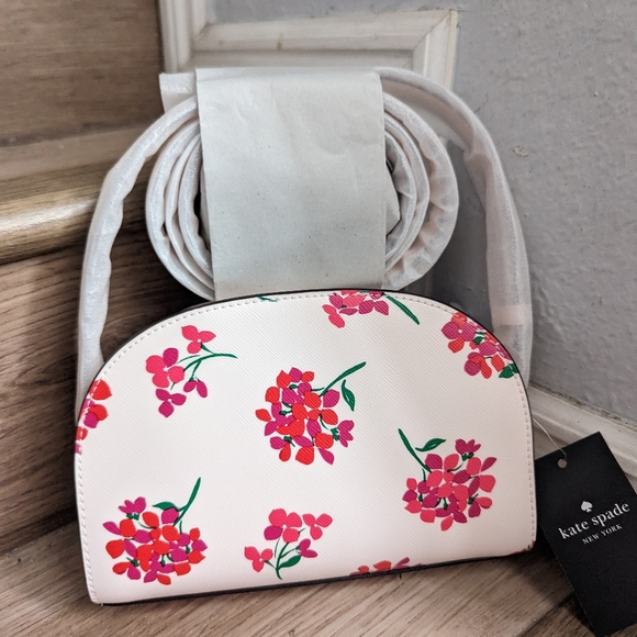 Kate Spade Perry Saffiano Leather Fresh Peach Mult Dome Crossbody Bag K8697 $279 - Picture 2 of 3